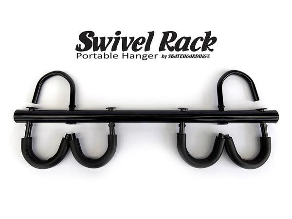 SkateHoarding® Swivel Rack Portable Skateboard Hanger